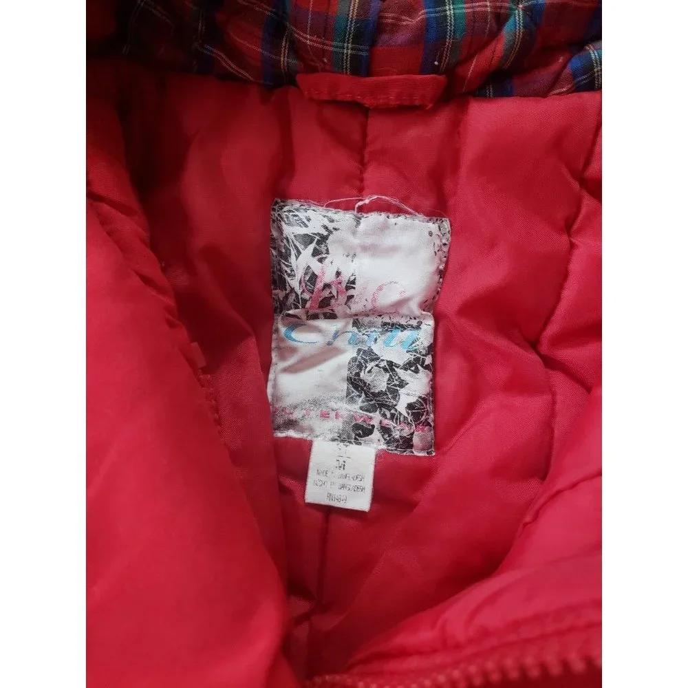 90s Toddler‎ Red Scottie Winter Coat